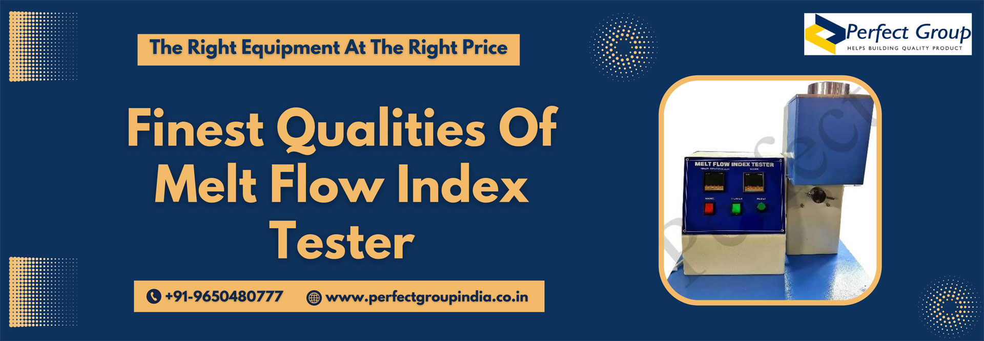 Finest Qualities Of Melt Flow Index Tester
