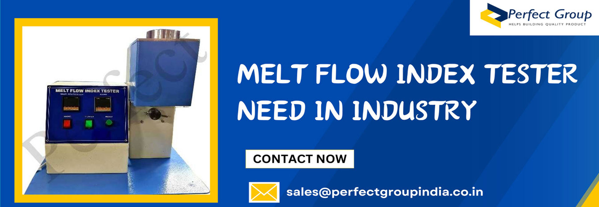 Melt Flow Index Tester Need In Industry